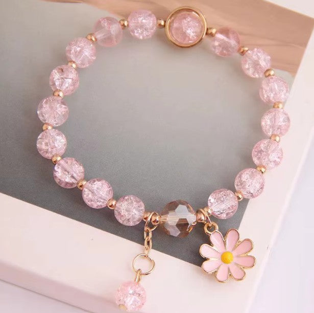 "Stylish Girls beaded bracelet with charm"