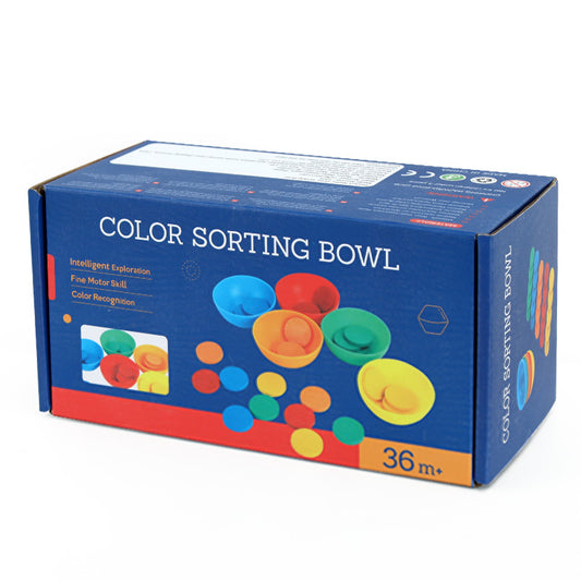 "Color Sorting Bowl -Montessori Wooden Educational Toy"