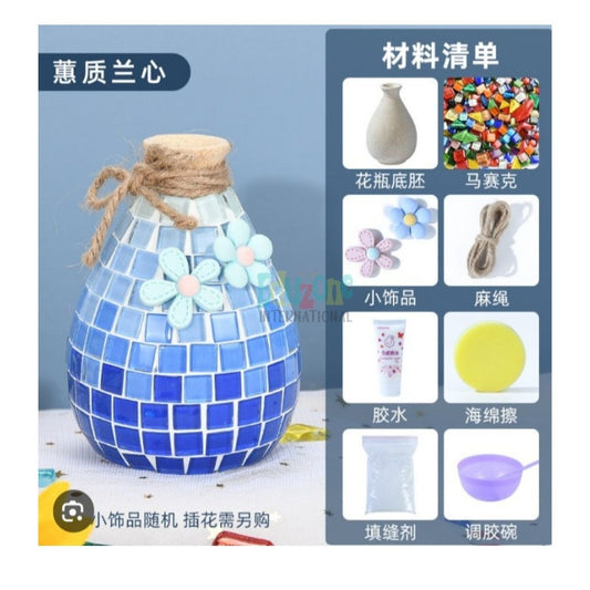 "DIY Mosaic Vase Craft Kit"