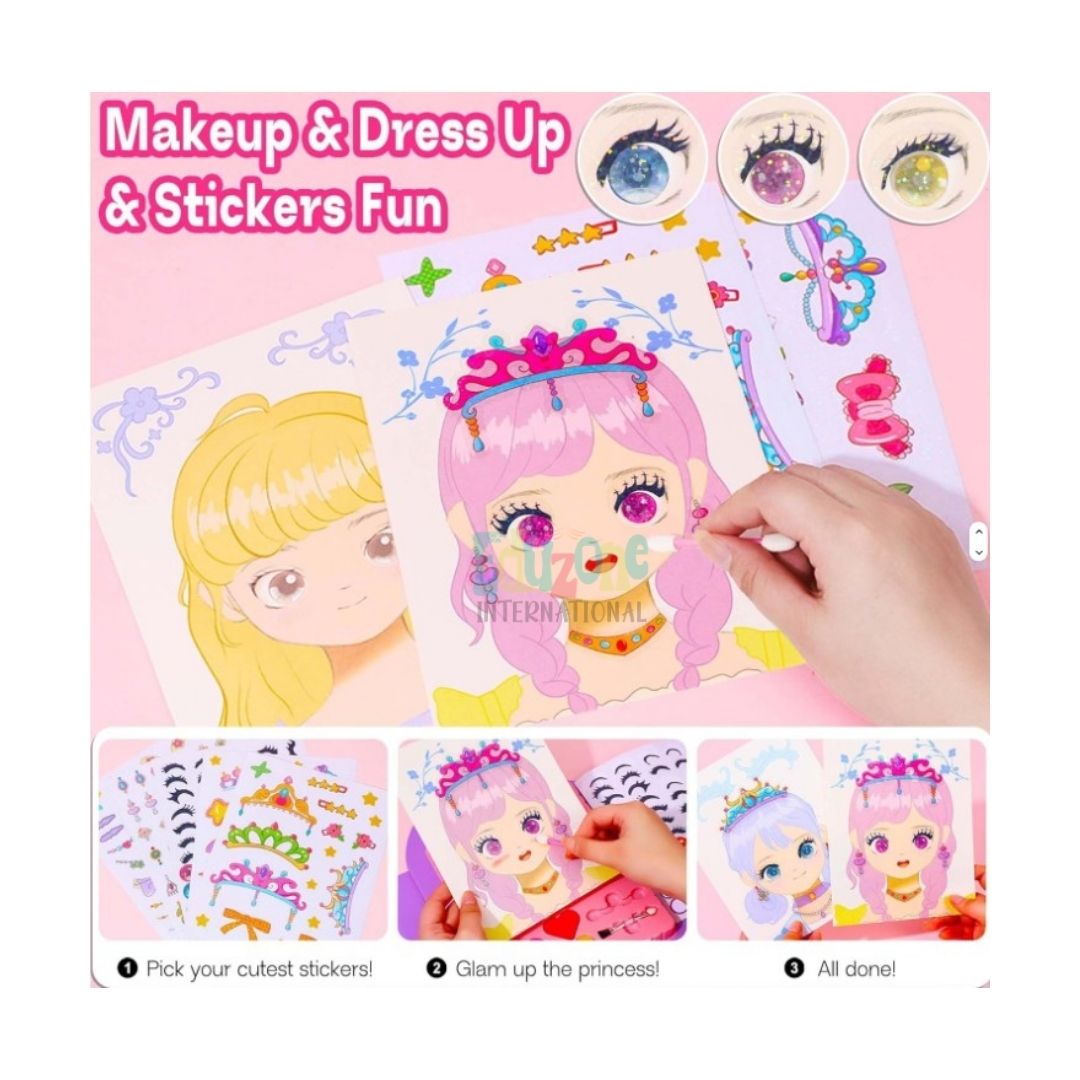 "Dressup and Makeup book for girls"