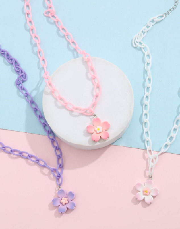 "Girls Floral Necklaces"