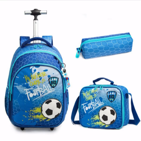 "Football theme school bag set"