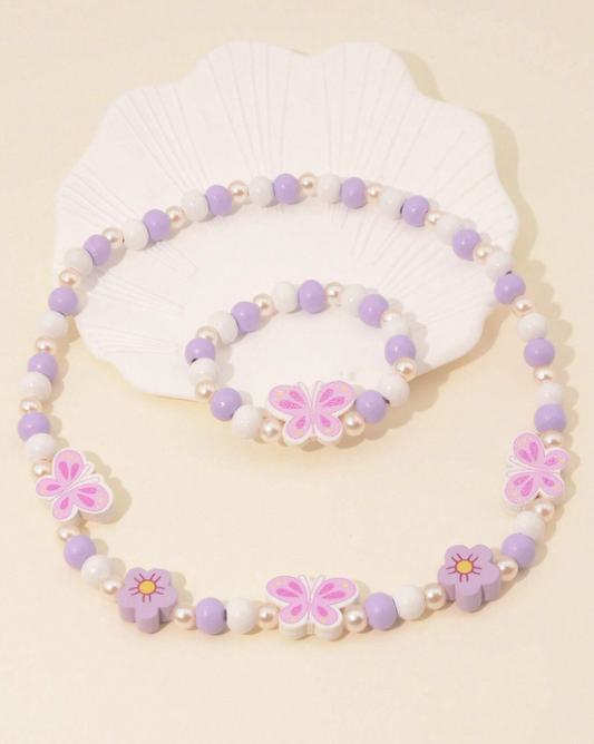 "Girls Butterfly Necklace"