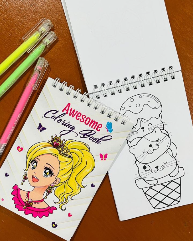 "Girls mini Coloring Book"