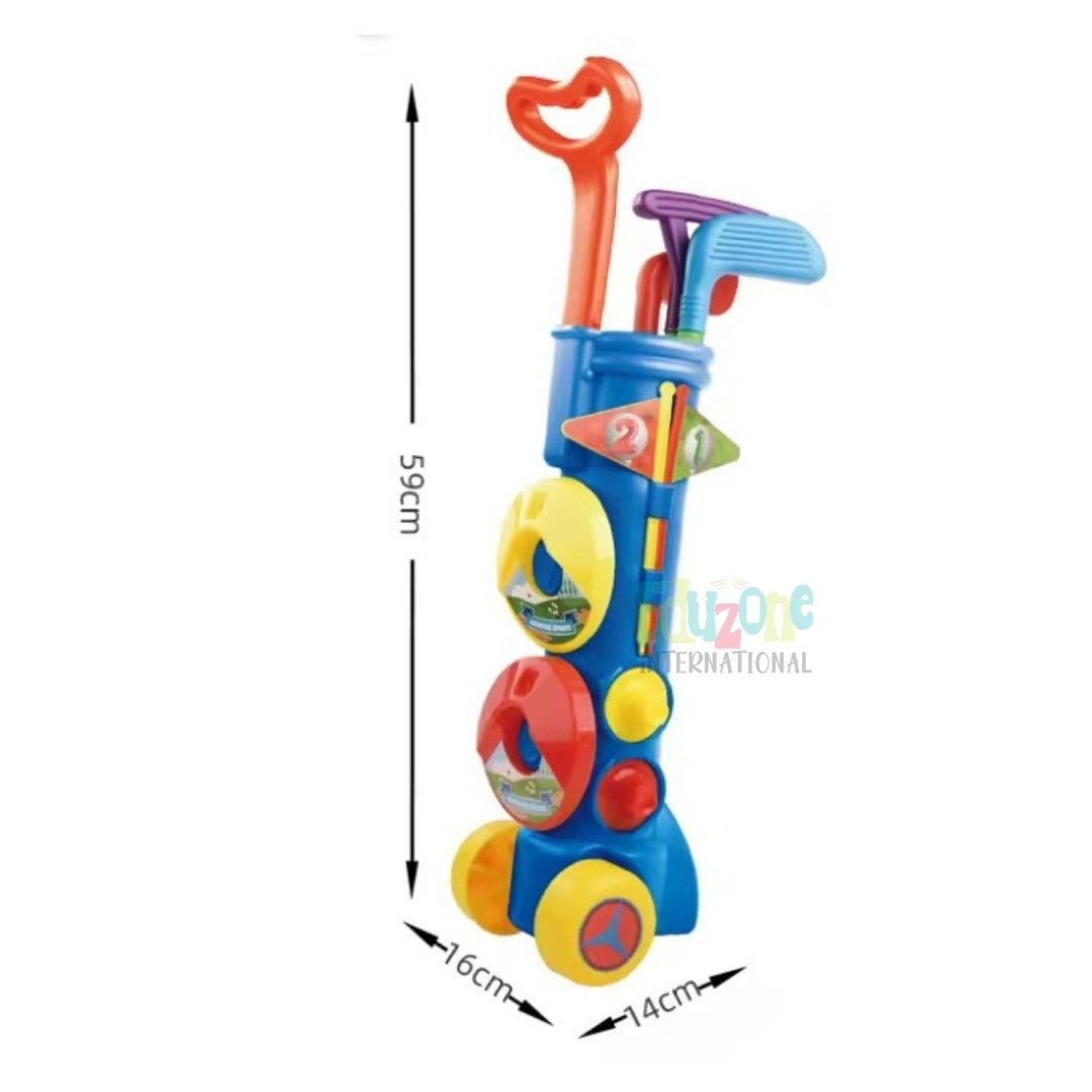 Kids Golf Play Set with Rolling Trolley – Fun Sports Toy for Children
