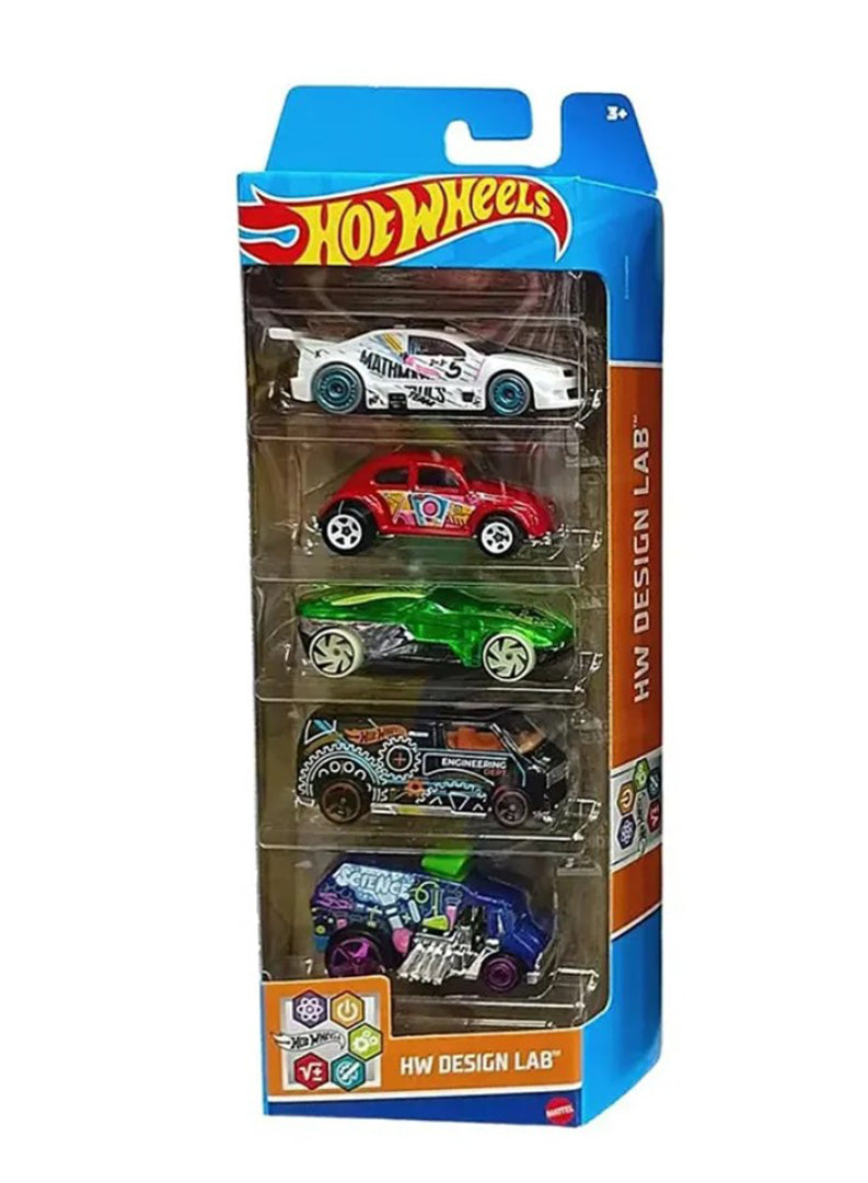 "Hot wheels Design Lab pack of 5 vehicles"