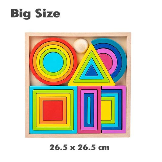 Montessori Large Ring Building Blocks for kids