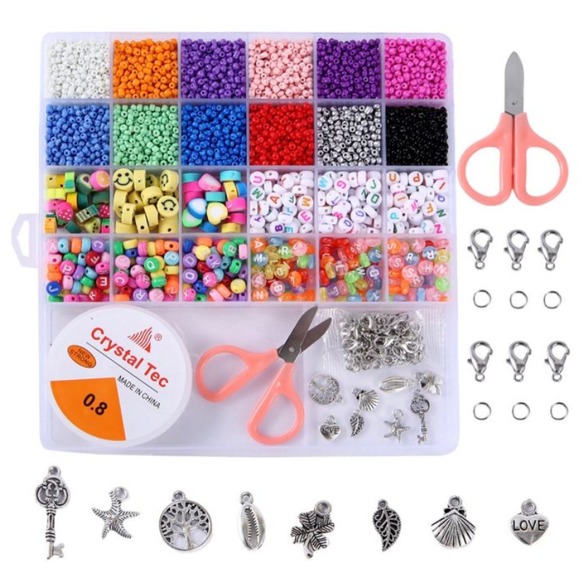 "Kids Bracelet making Bead Set"