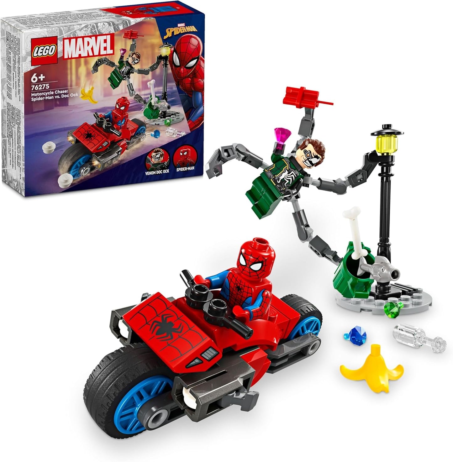 "Lego 76275 Spiderman and Chase"