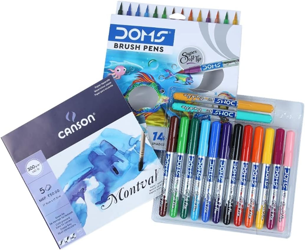 Doms Brush markers, Art Markers for Kids Adults Coloring