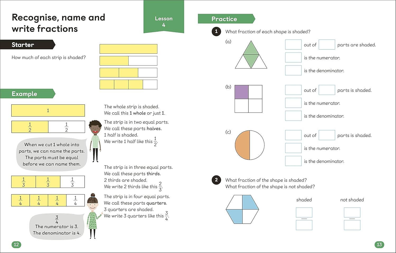 "Math Fraction workbook"