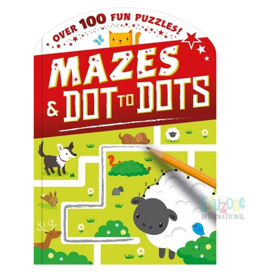 "Mazes and Dot to Dot Activity Book for Kids"