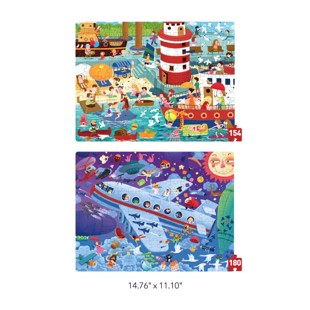 "Mideer Level up 2 in 1 Jigsaw Puzzle for kids"