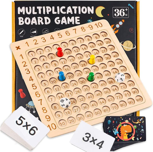 "Multiplication Wooden Board Game"