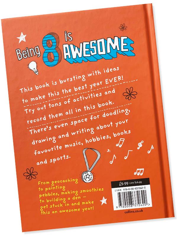 "My Awesome year being 8 activity book"