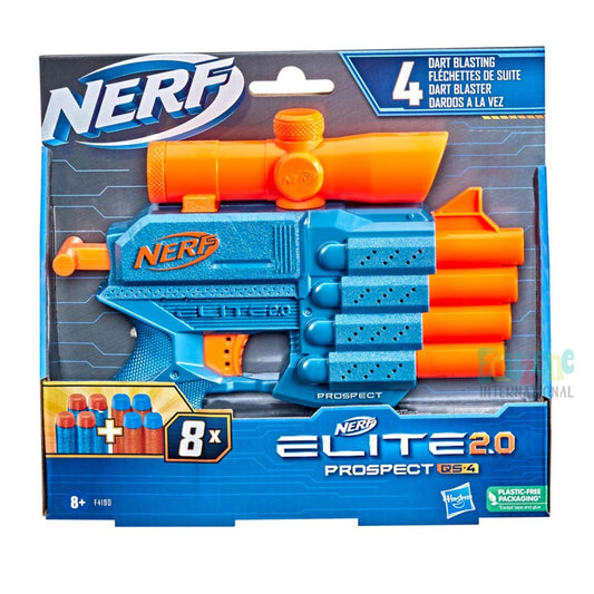 "Nerf Elite 2.0 Prospect QS4 toy blaster."