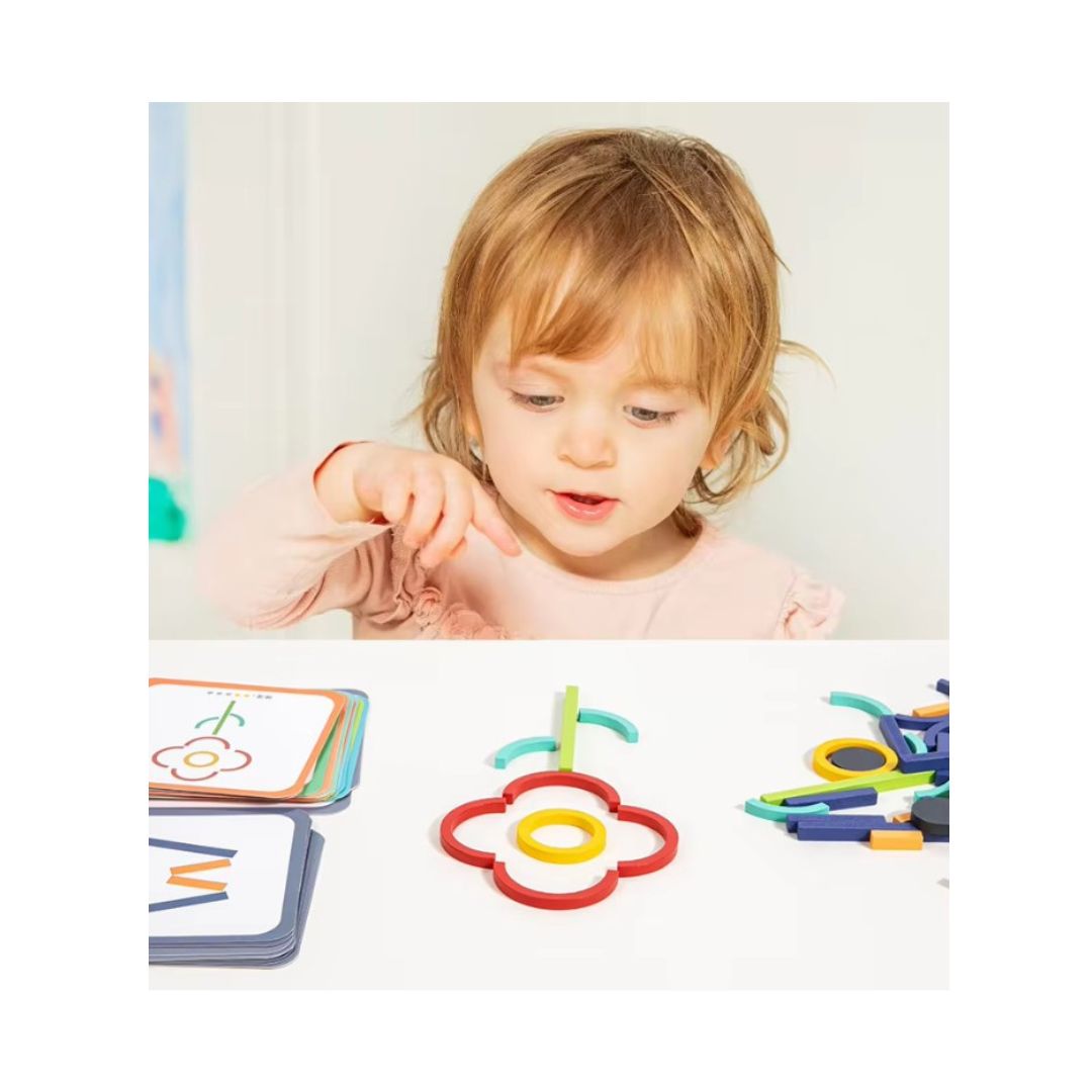 "Open-ended building blocks toy that supports early learning and creativity"
