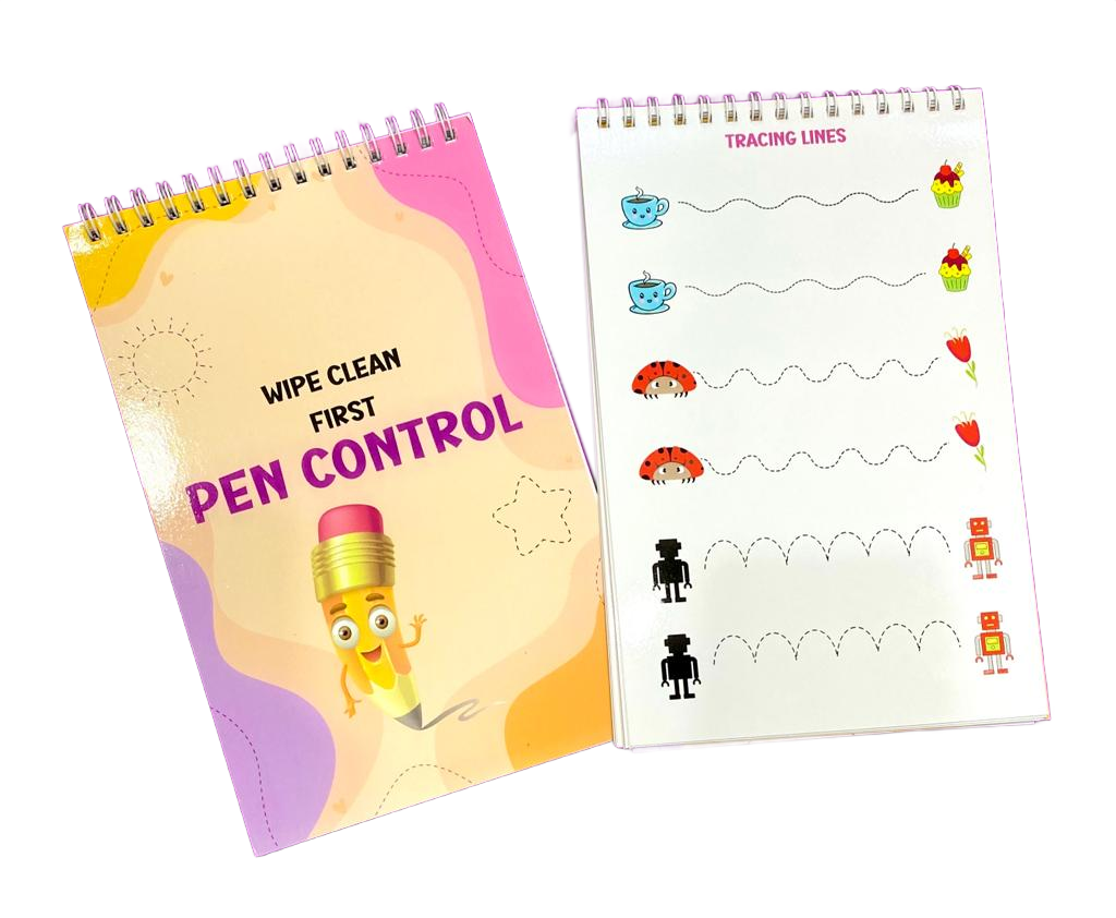 "Pen Control - wipe clean book for kids"