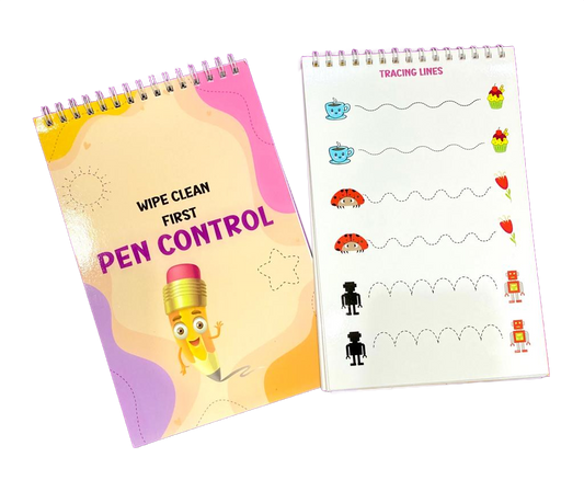 "Pen Control - wipe clean book for kids"