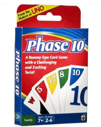 "Phase 10 Card Game"