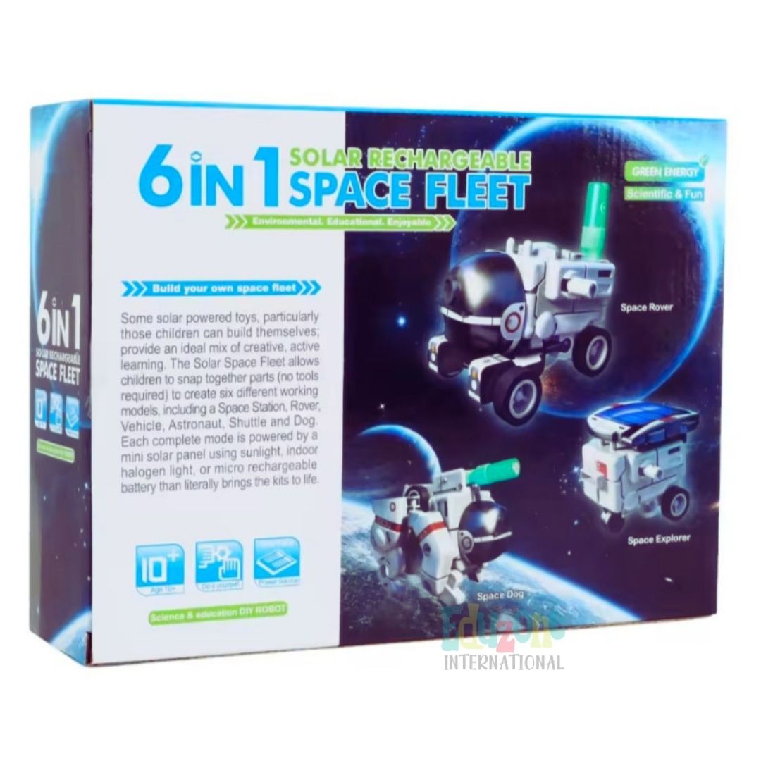 "STEM toy 6-in-1 Solar Space - Build Learn Science Kit for Kids"