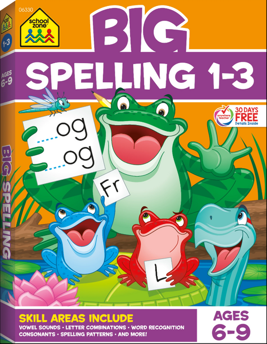 "Spelling workbook for kids at Eduzone International"