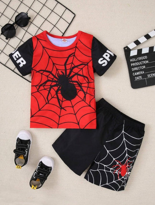 "Spiderman T-shirt and shorts set"