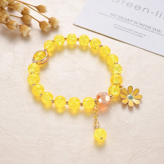 Stylish beaded bracelet with charm