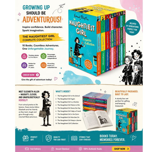 "The Naughtiest Girl Complete Collection – 10 Book Box Set"