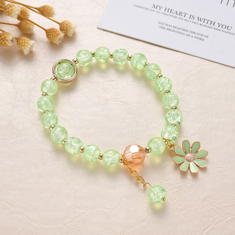 "Trendy beaded bracelet with charm"