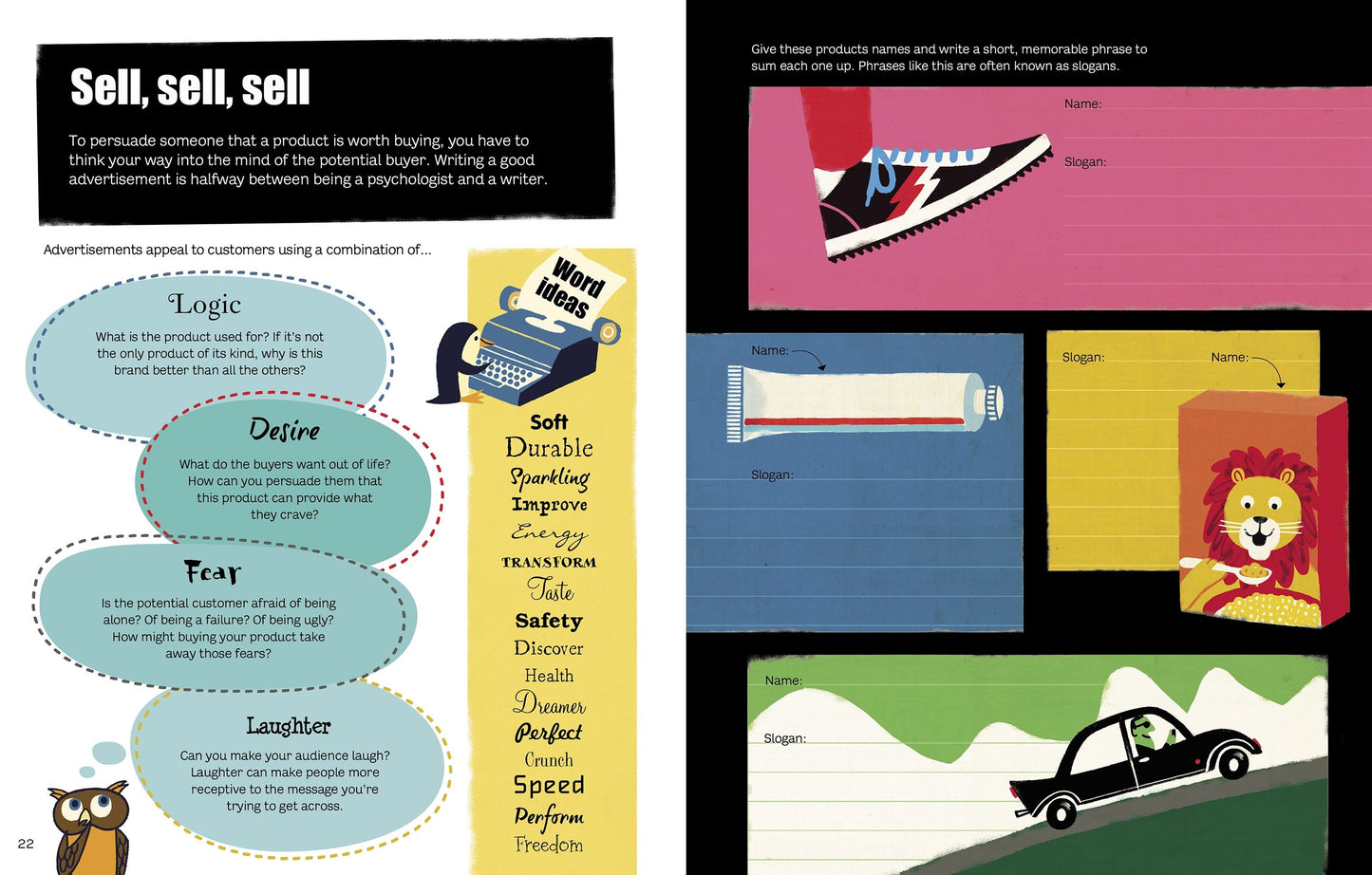 "Usborne Creative writing for kids"