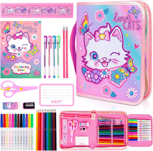 "Vest Kids Pencil Pouch with stationery"