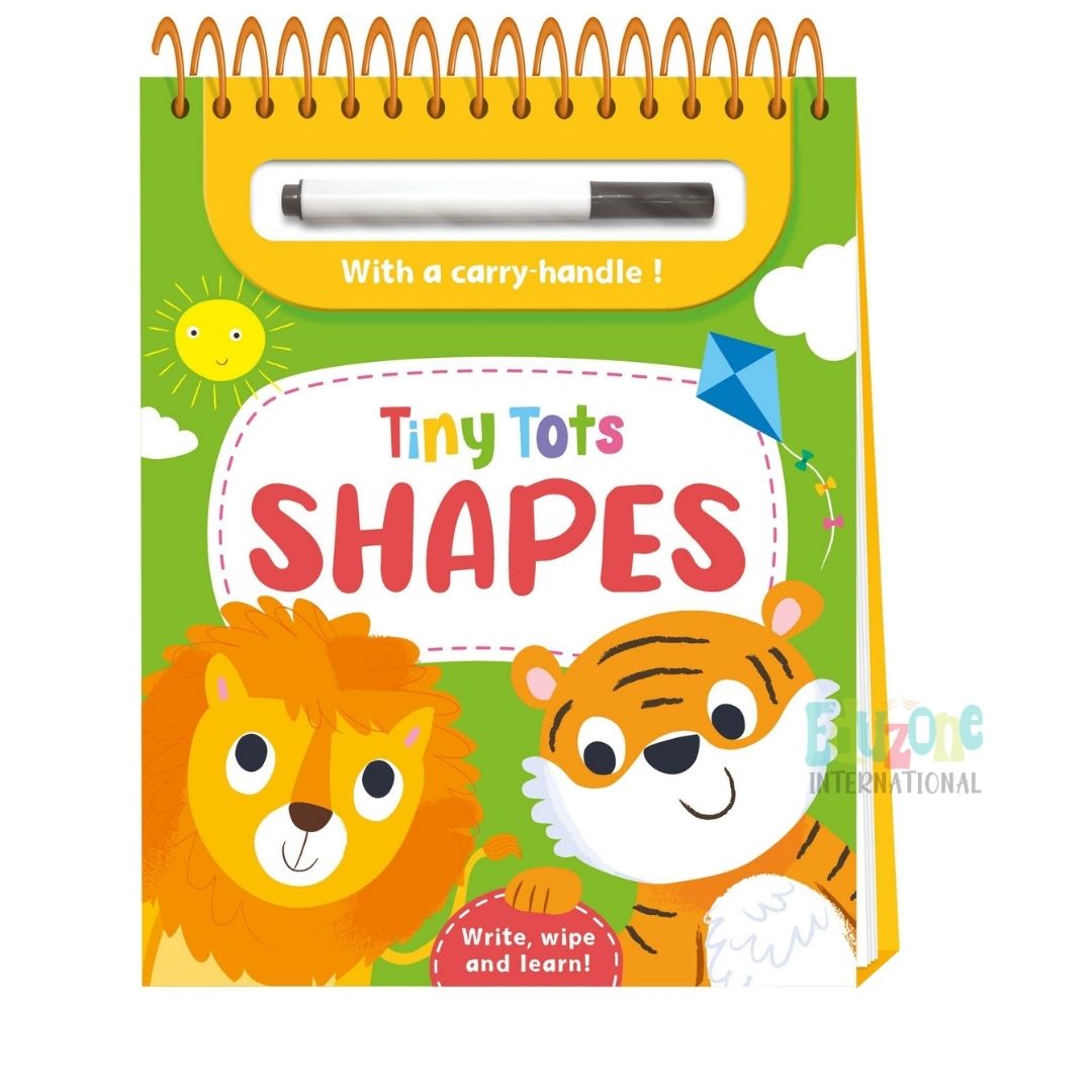 "Wipe Clean Shapes Easel Book for Preschool Learning"