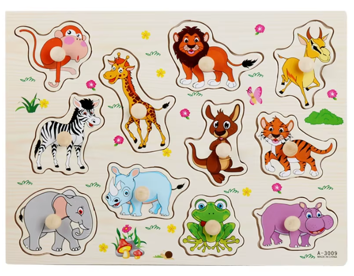 "Wooden Puzzle Wild Animals"