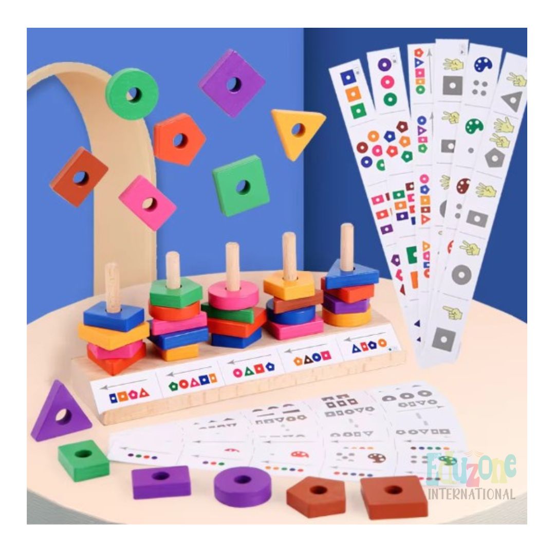 "Wooden sorting and Pattern Toy"