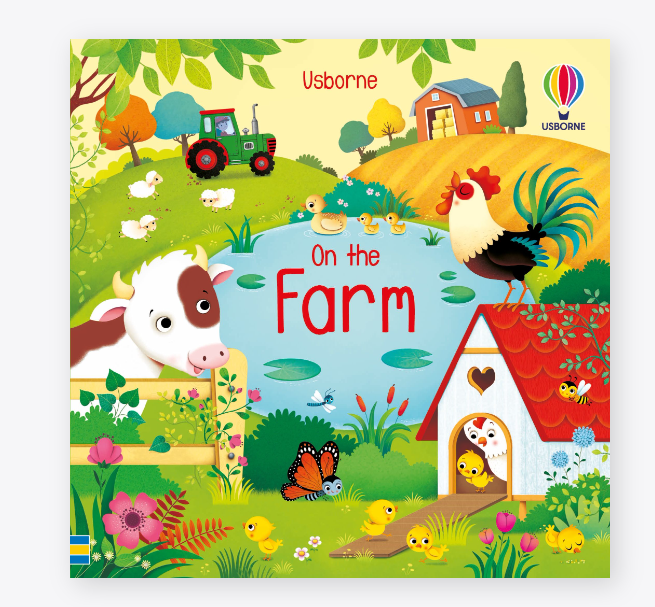 Usborne Book and 3 Jigsaw on the farm for kids, Montessori Educational learning