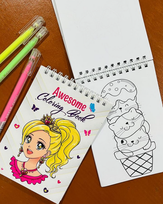 Kids Coloring Book - Pocket size