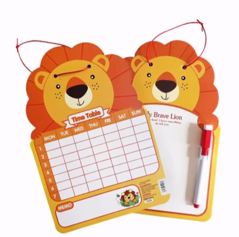 Kids erasable writing and drawing board.