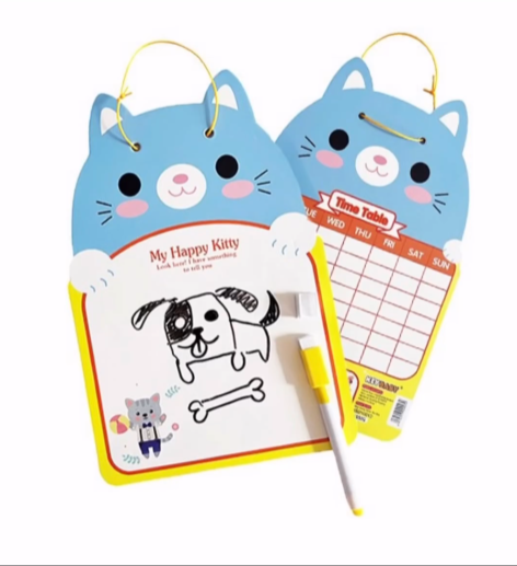 Kids erasable writing and drawing board.