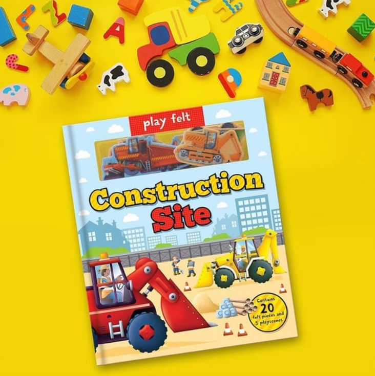 "Construction site Play Felt Book"