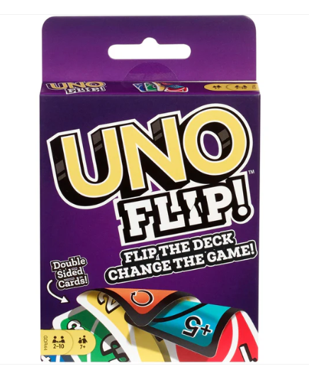 Uno Flip Card Game for Kids and Adults for Family Game Night, Use as a Travel Game or Engaging Gift for Kids