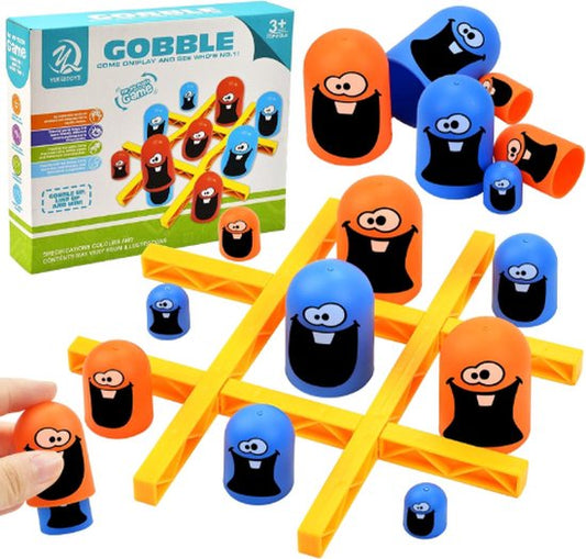 "Gobble Tic-Tac-Toe board game for kids and families, fun and strategic play - Toyshop Tanzania"