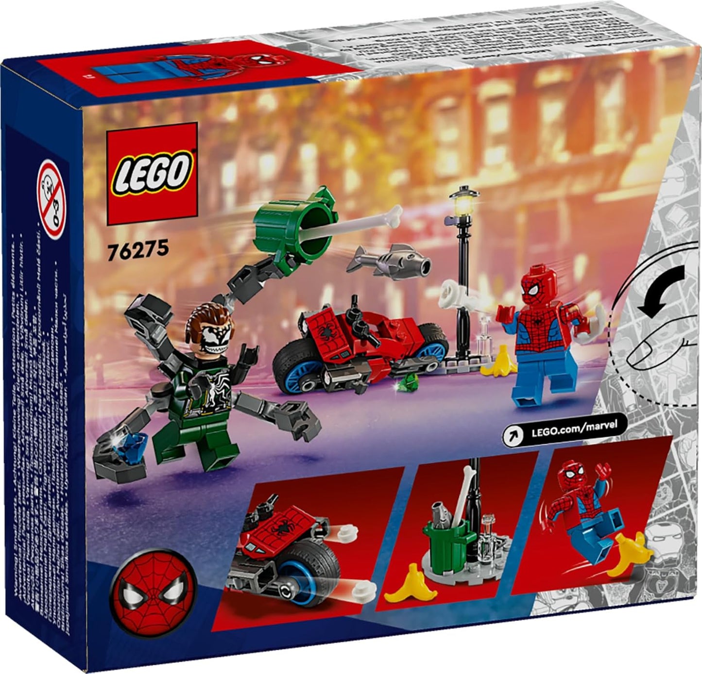 Lego Marvel Superheroes Motorcycle Chase: Spider-Man vs. Doc Ock Set 76275