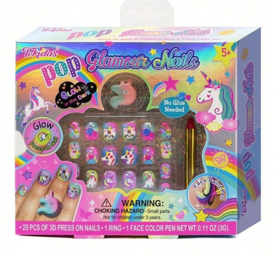 "Girls Press-on Nails best Nail kit"