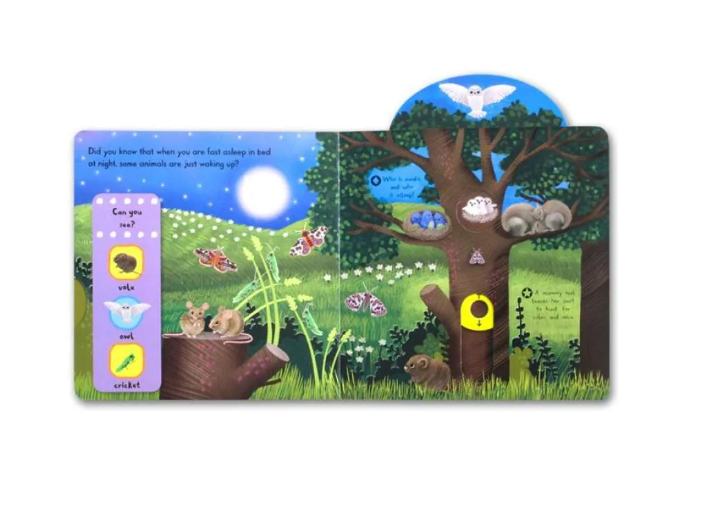 Night Animals Push Pull and Slide Board Book