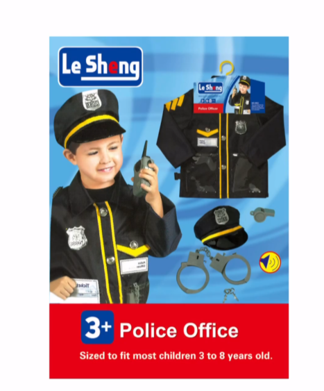 "Pretend Play Policeman Kids Costume"