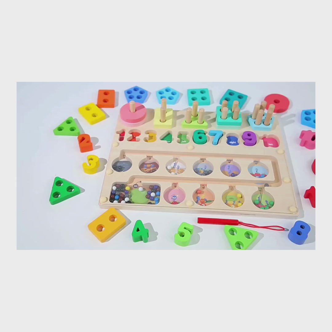 Wooden Montessori Learning Board"