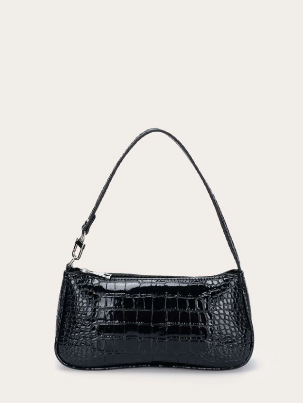 Crocodile Pattern Shoulder Bag for teen girls and women.