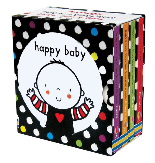 "Usborne baby's very first little black and white library book set"