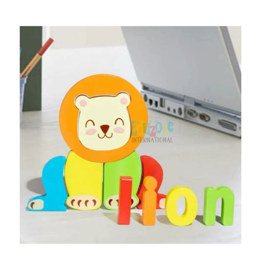 "Wooden Puzzle - Lion"